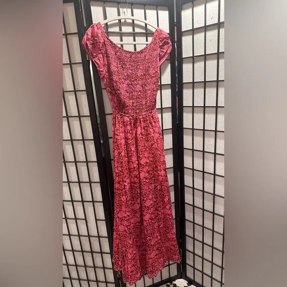 NWT FREE PEOPLE RARE- UltraViolet Raspberry Combo Dress - Picture 6 of 8